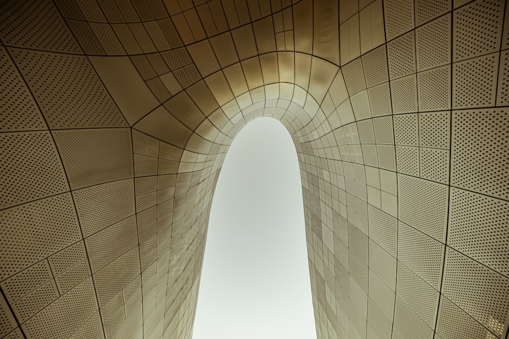 brown and white concrete building