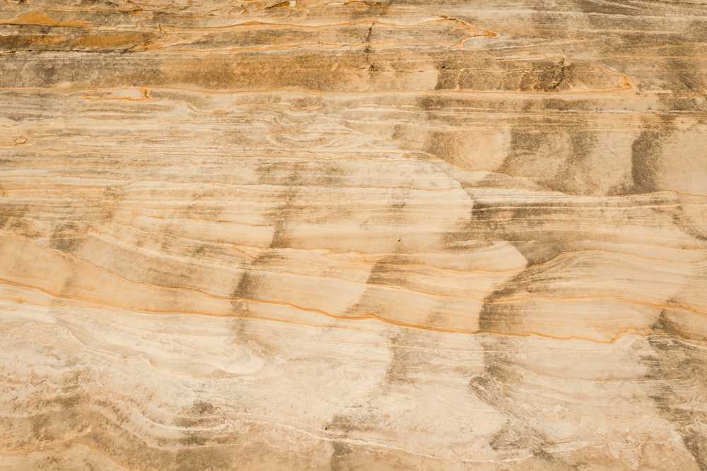 brown and white rock formation