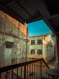 View from the downtown loft balcony overlooking Eugene’s bustling streets and shops.