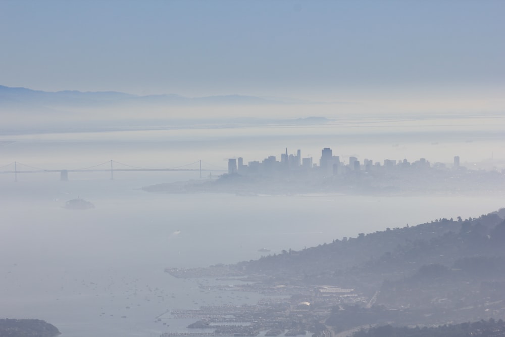 city skyline under blue sky during daytime