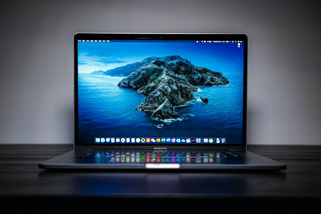 laptop on desk