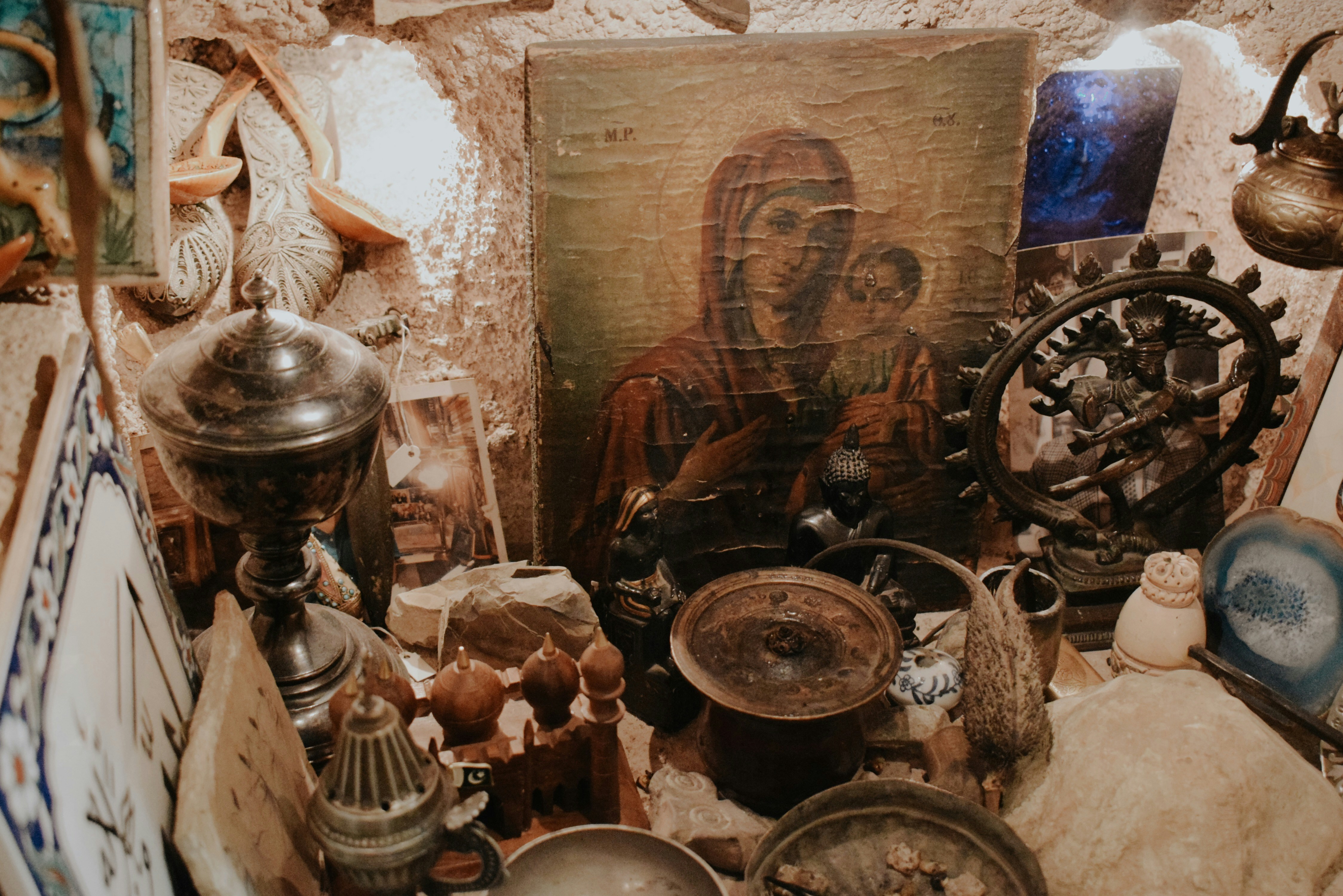 stainless steel kettle on brown wooden table