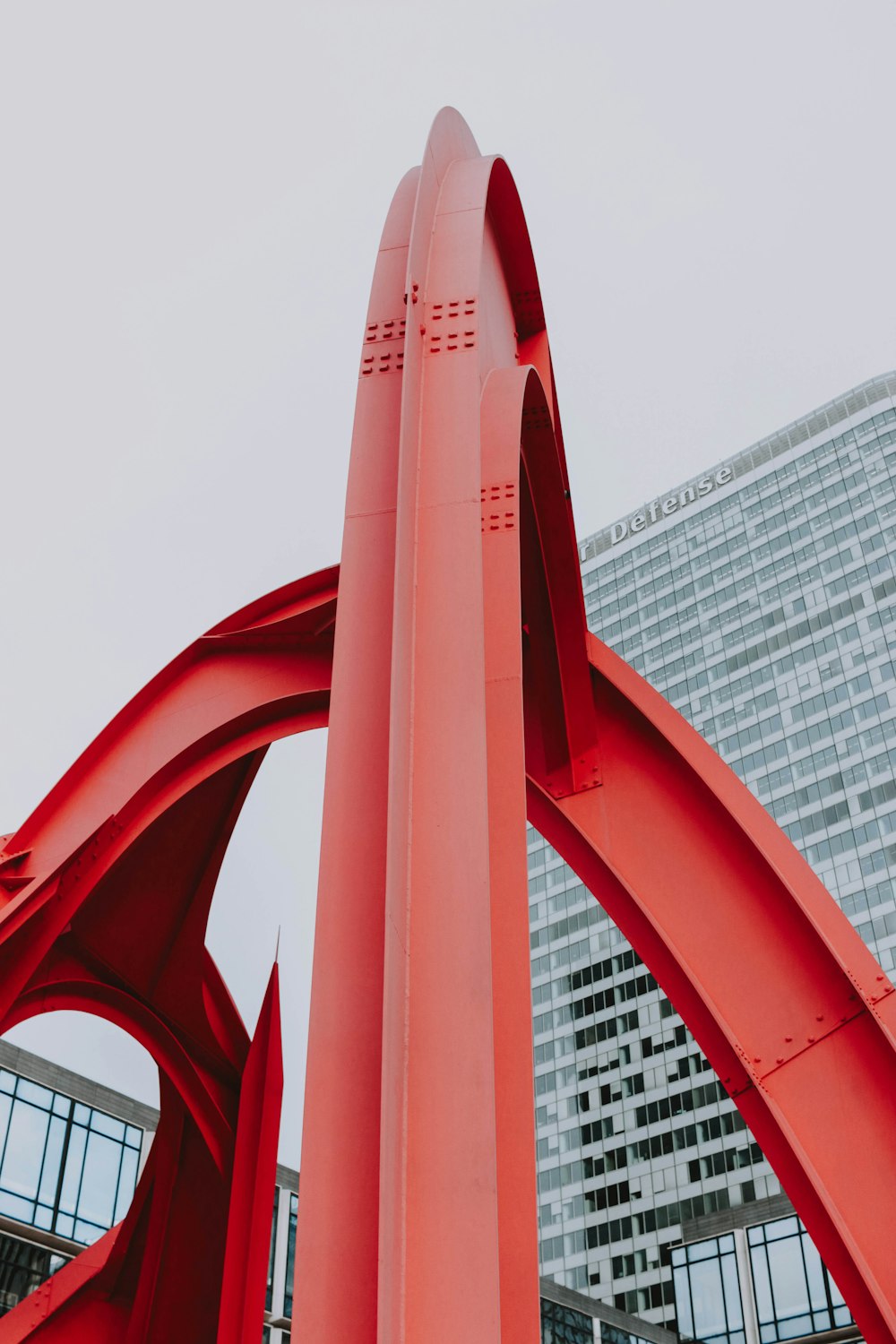 red and white concrete building