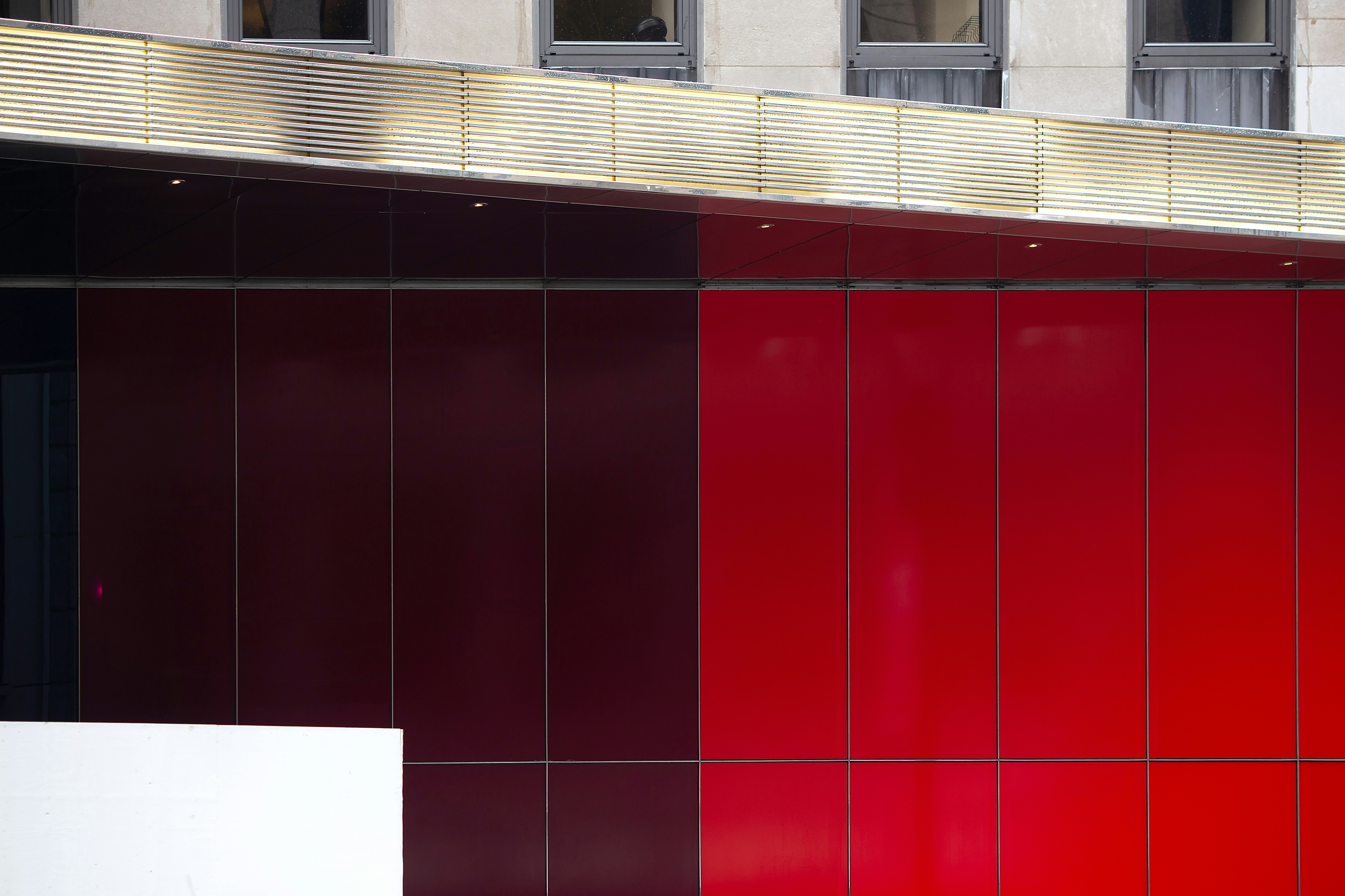 red and white checkered wall