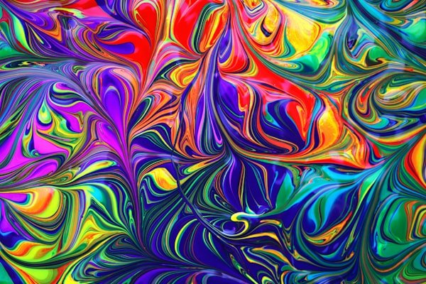 multicolor abstract artwork