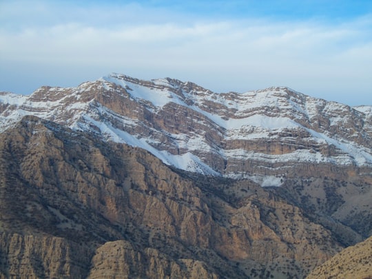 brown and white mountains under blue sky during daytime in Khuzestan Province Iran