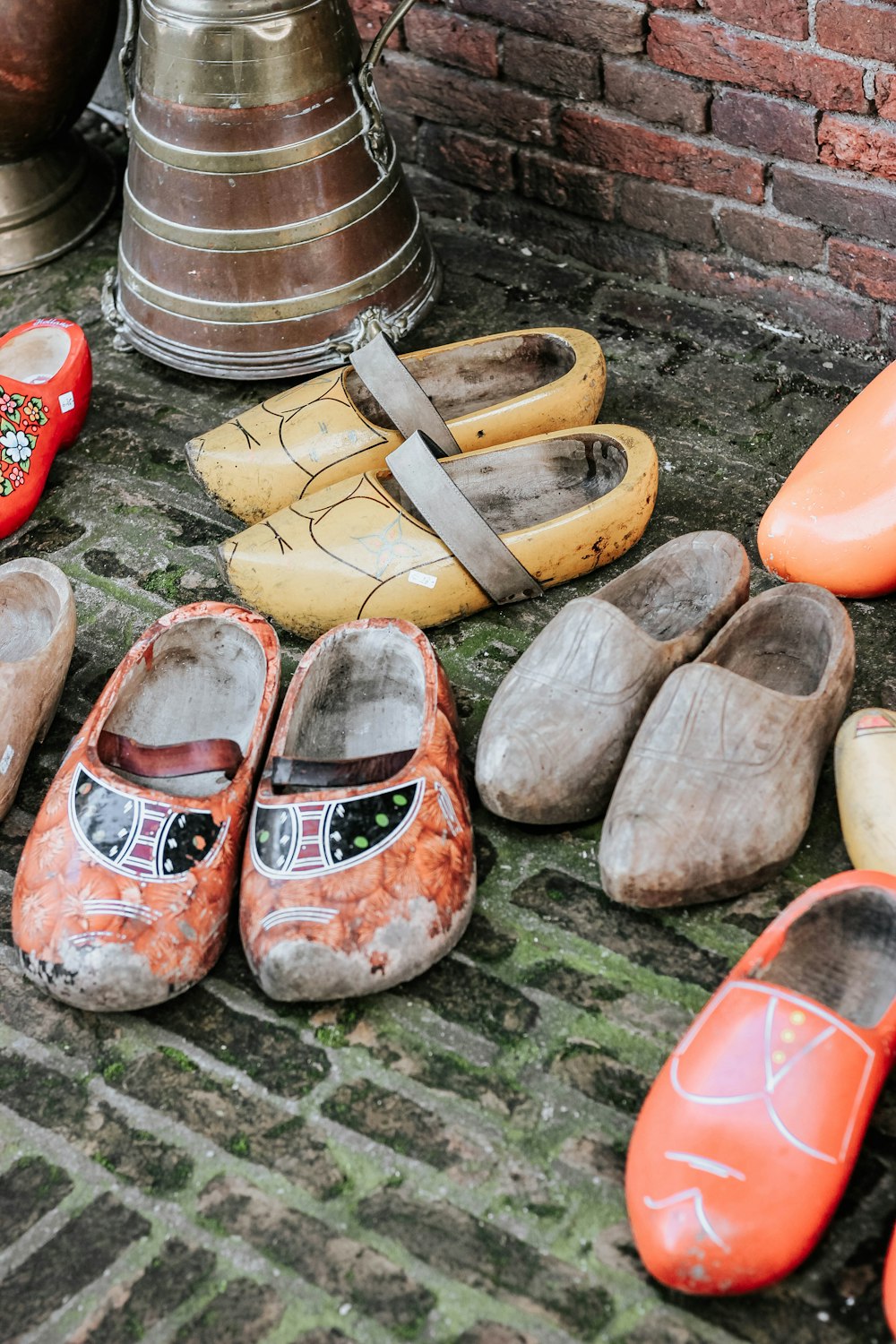 blue red and yellow house slippers