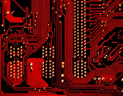 Red and black abstract illustration