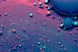blue and pink water droplets