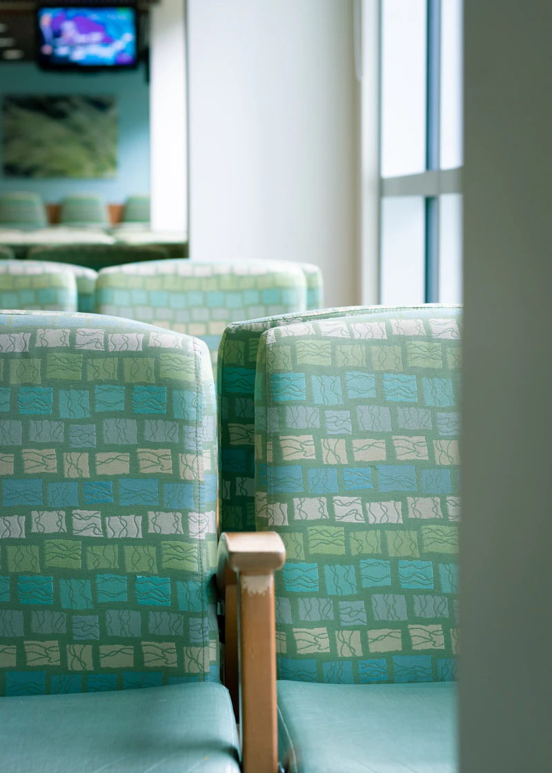 Clean and welcoming clinic waiting area