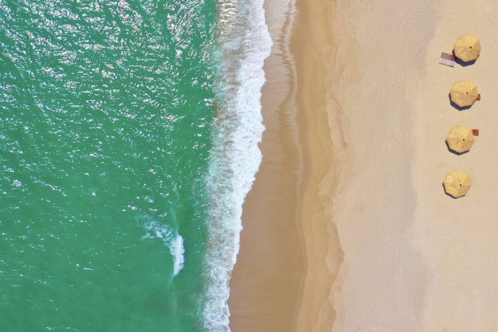 aerial view of beach during daytime