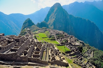 Machu Picchu: Ancient Inca citadel perched high in the Andes Mountains, Peru.