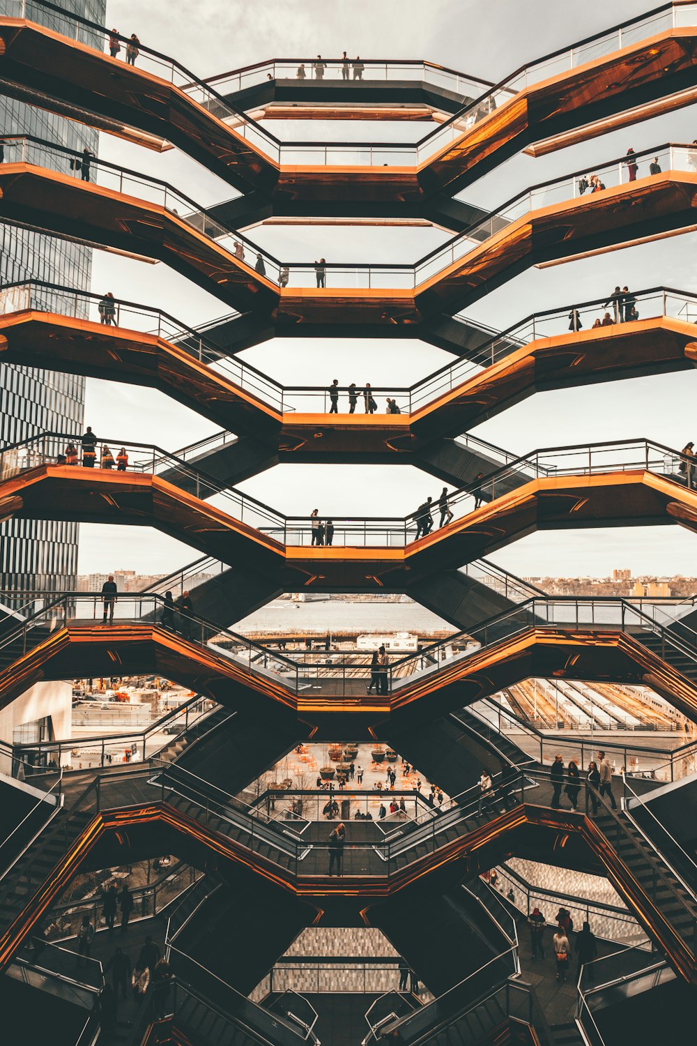 brown and white concrete building