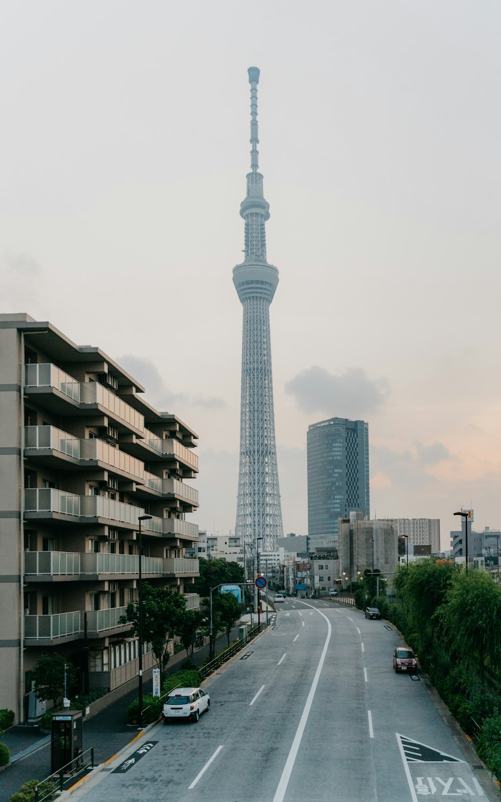 cars on road near high rise buildings during daytime