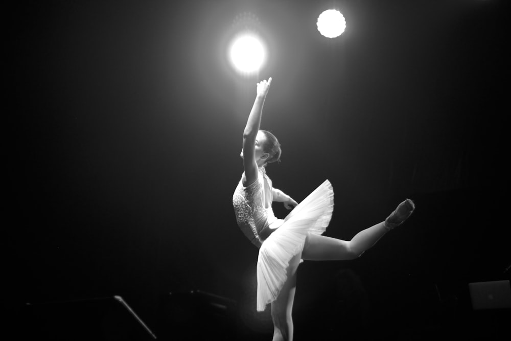 woman in white dress dancing