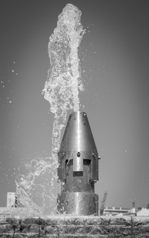 A high-quality image of a water pump in action.