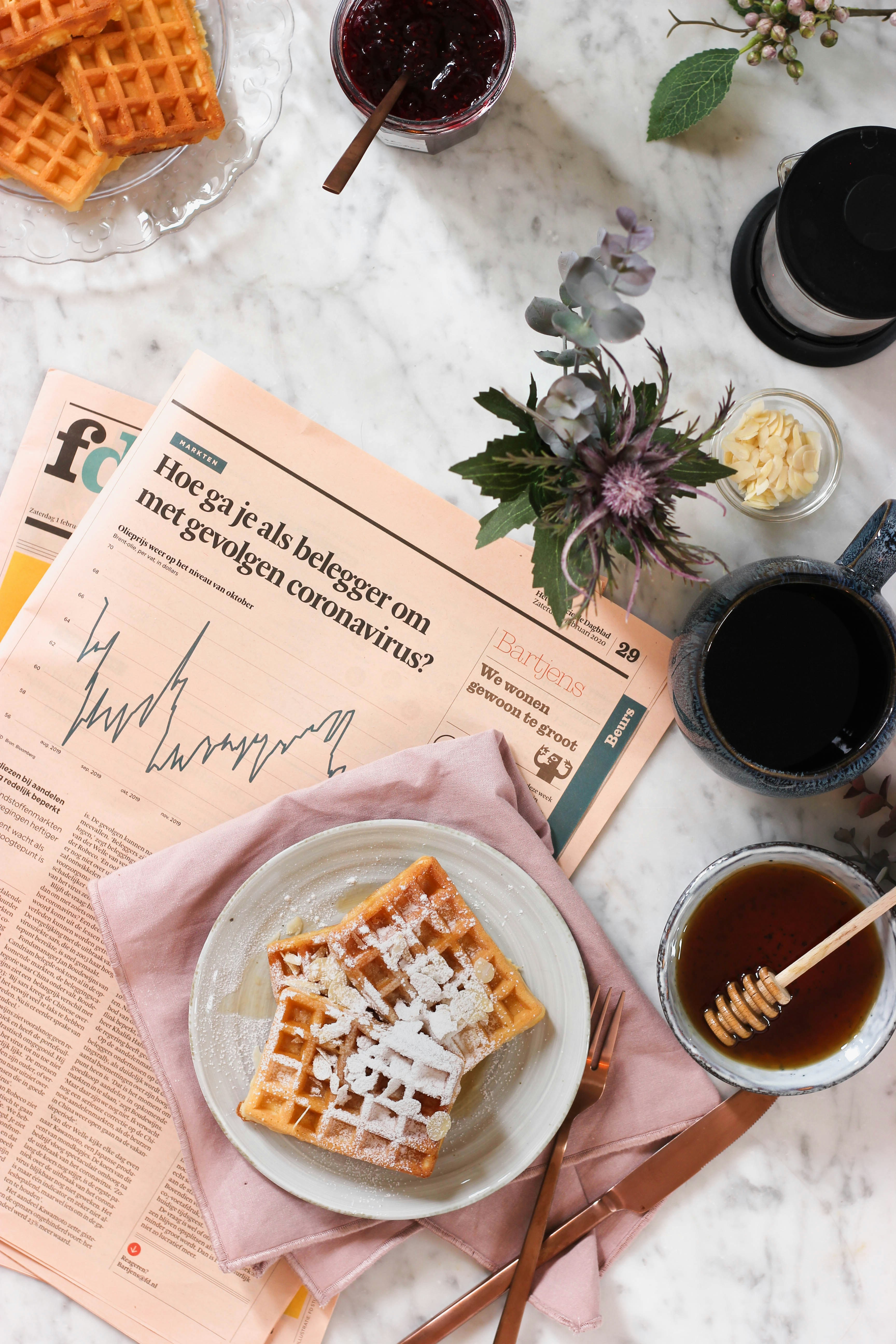 breakfast and the financial news
