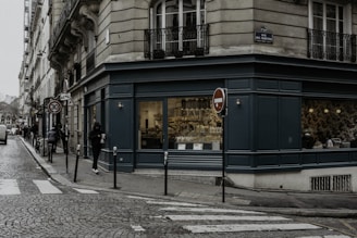 people walking on sidewalk near store during daytime