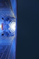 Interior view showing detailed plaster and ceramic tile work.