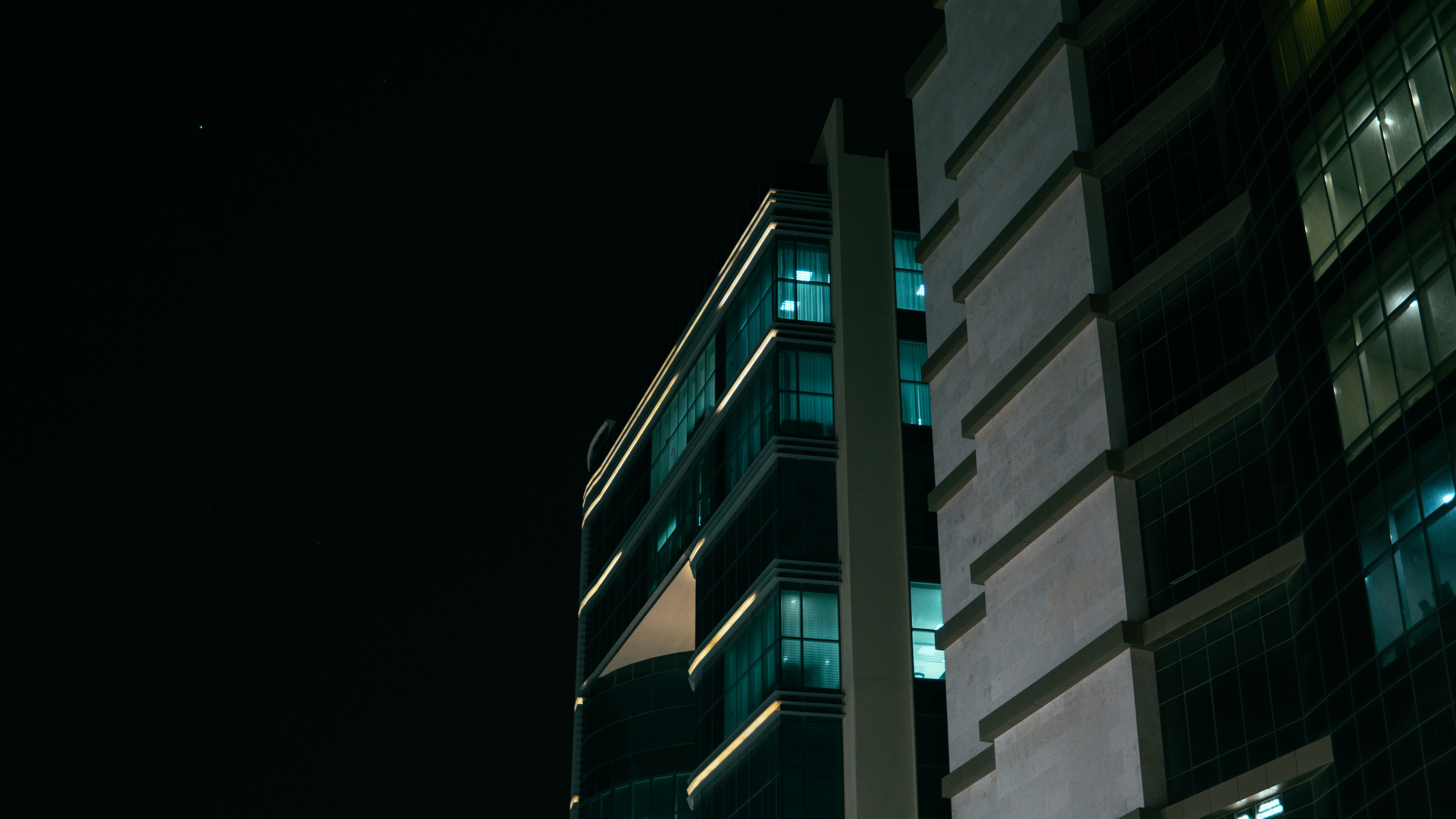 white concrete building during nighttime