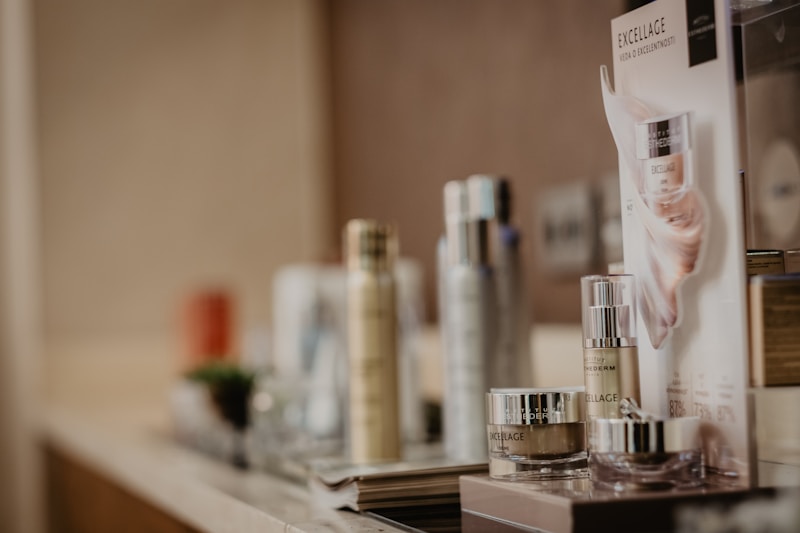 Premium medical-grade skincare products arranged on a clean surface