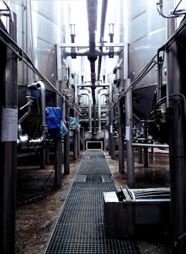 black and gray train station