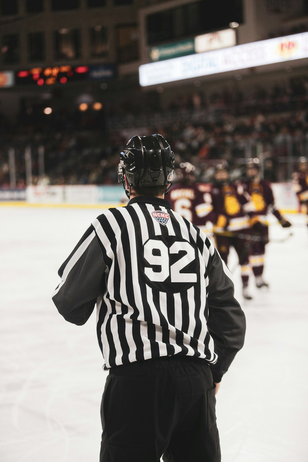 man in black and white jersey shirt