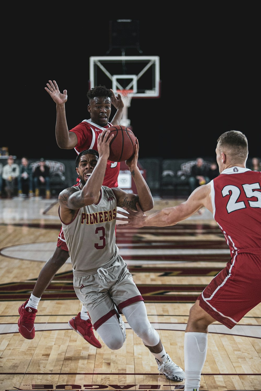 man in red and white basketball jersey shirt