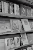 A beautifully arranged shelf of informative texts on culture.