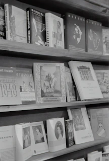 Books and cultural artifacts arranged on a shelf, symbolizing the fusion of knowledge and heritage.
