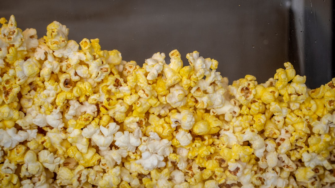 popcorn on stainless steel bowl