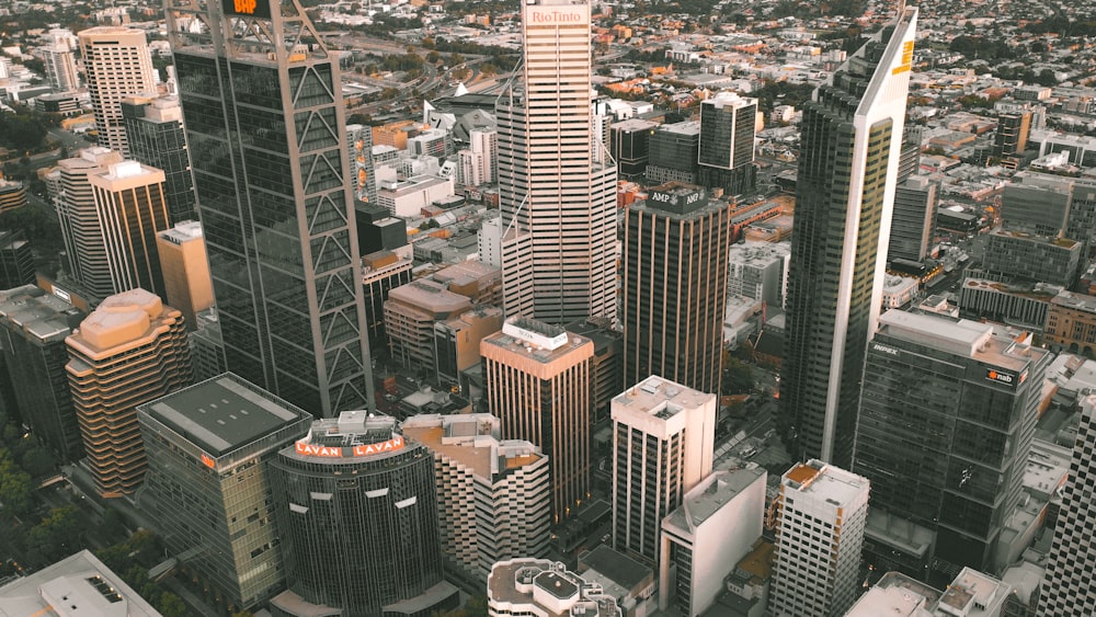 aerial view of city buildings during daytime