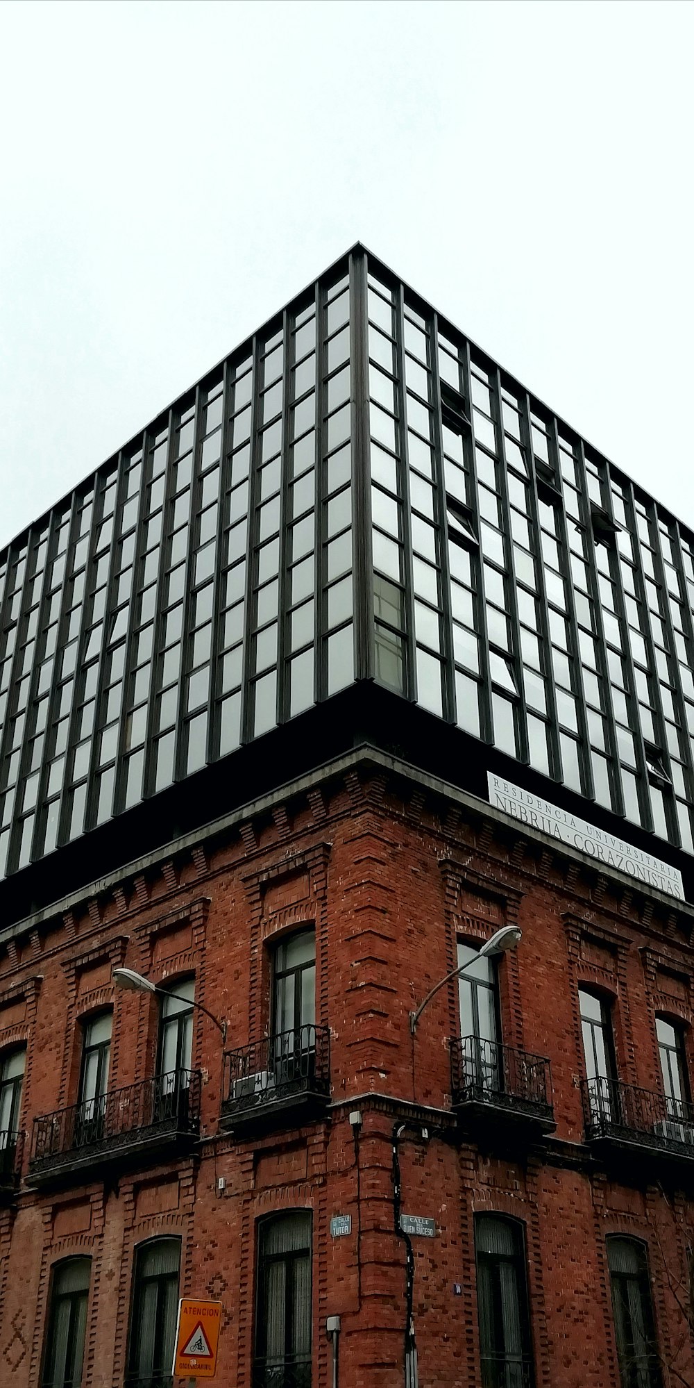 black and white concrete building