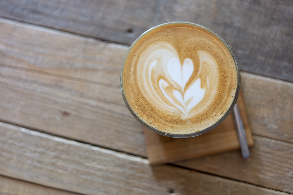 cappuccino in white ceramic mug