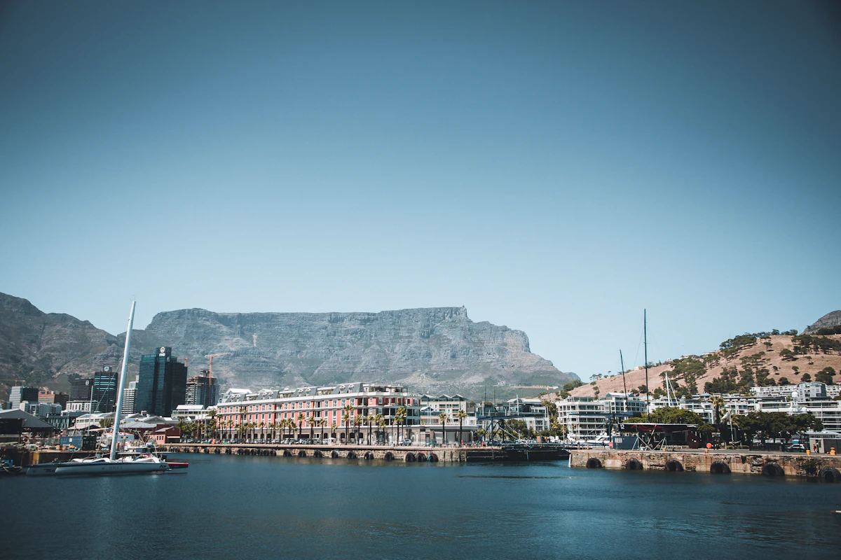 Table Mountain seen from Cape Town's V&A Waterfront