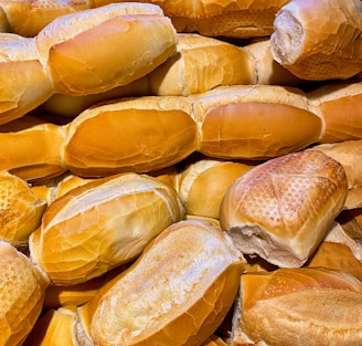 close up photo of yellow bread