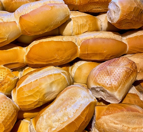 close up photo of yellow bread