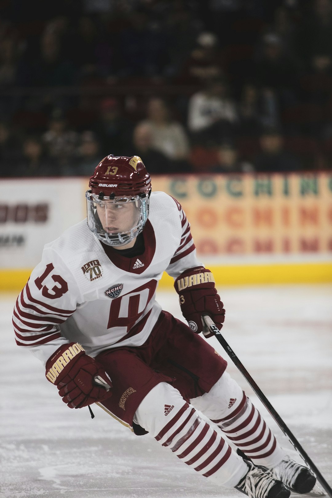 ice hockey players on ice hockey field