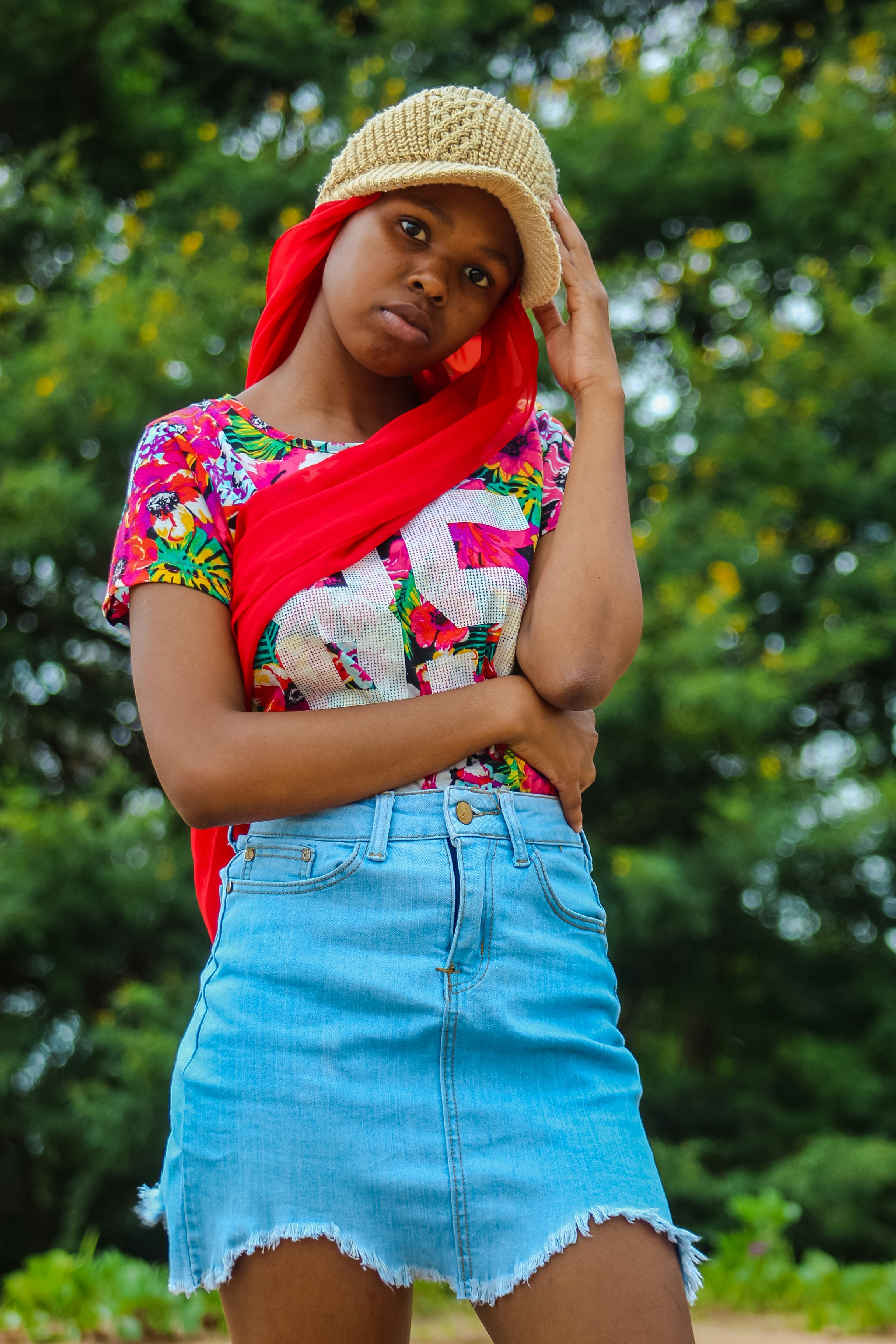 red white and blue denim shorts