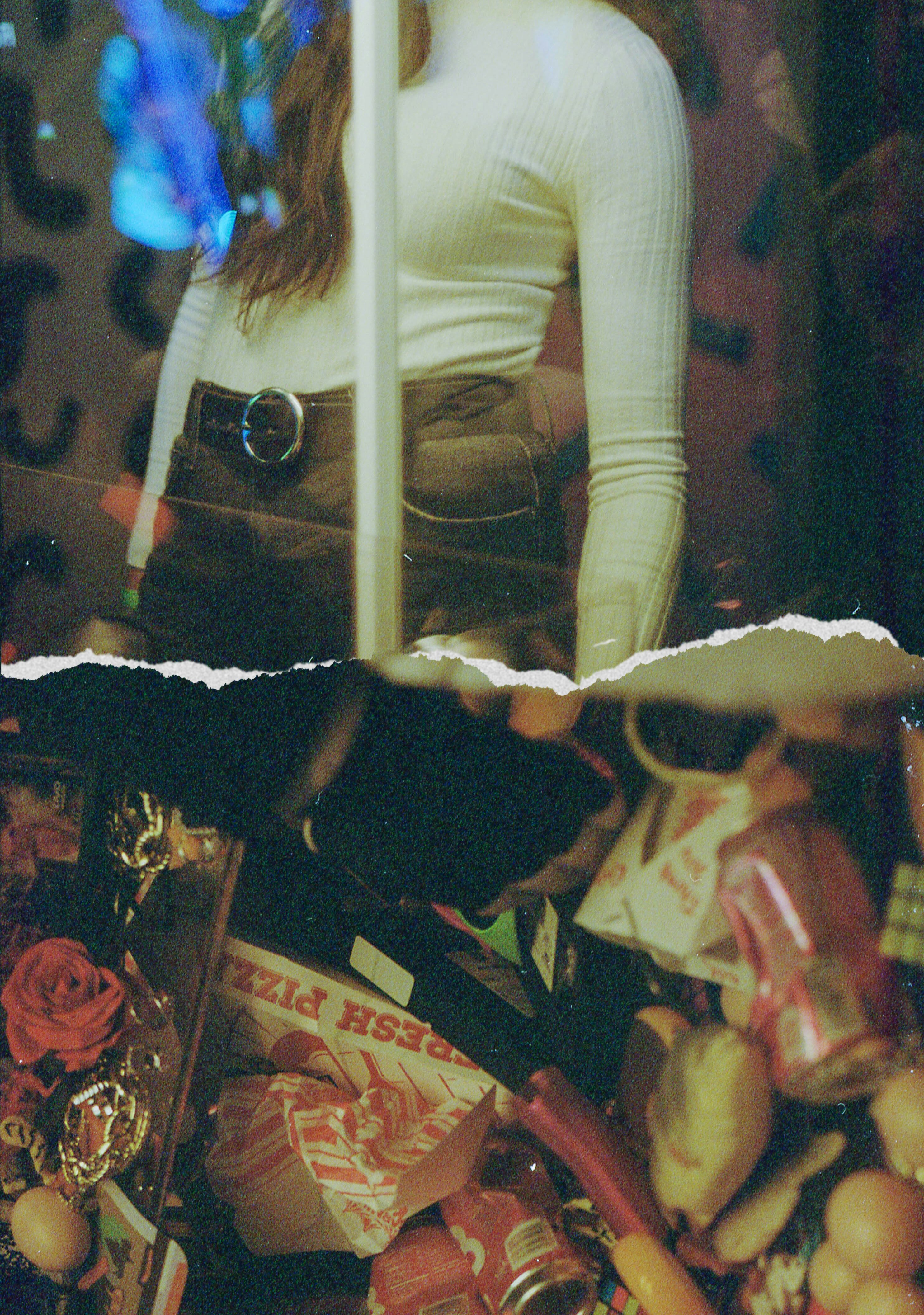 woman in white long sleeve shirt and black pants