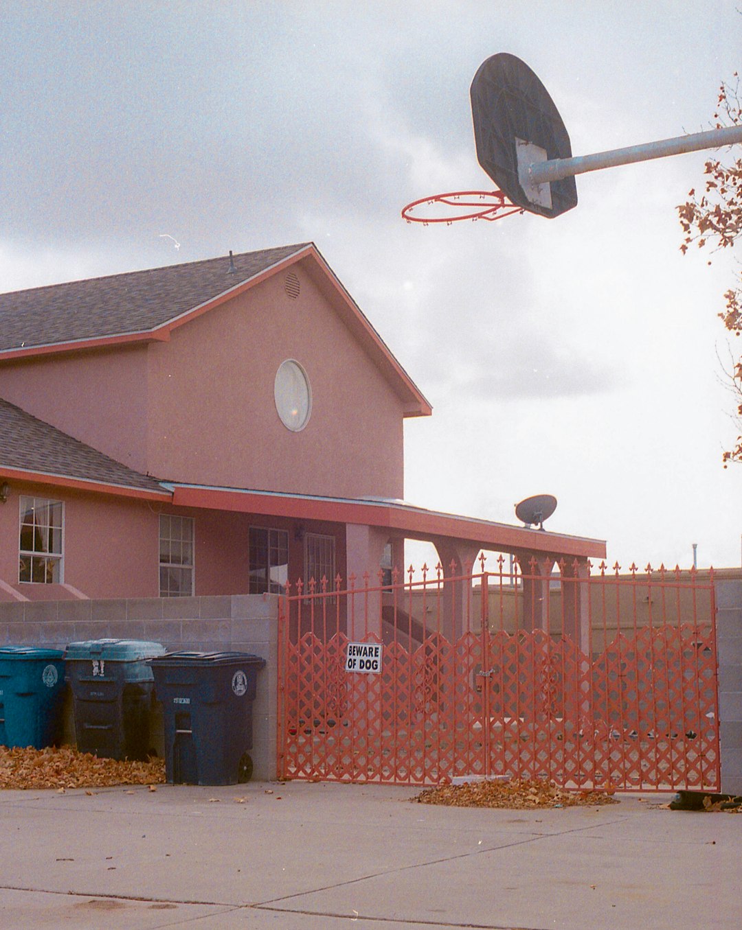 red and white basketball hoop