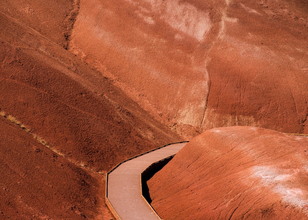 brown and gray concrete road