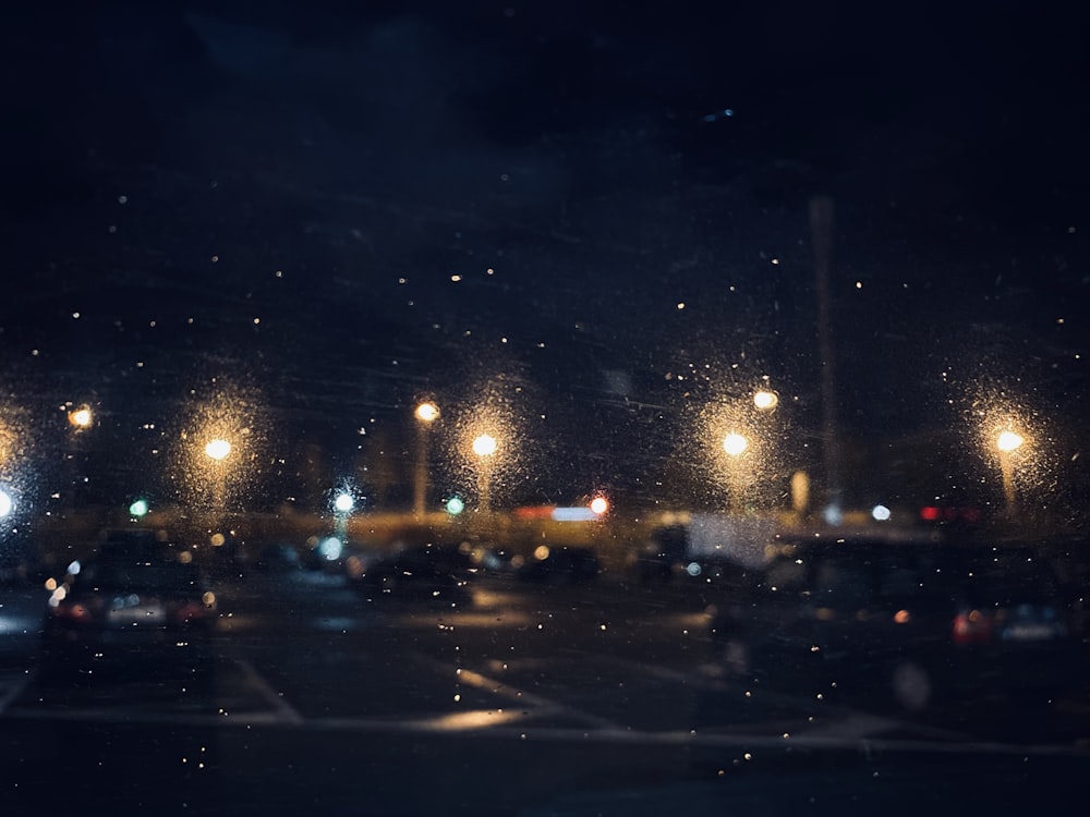 cars on road during night time