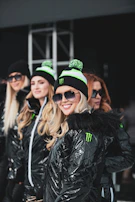 A candid shot of friends laughing together, all dressed in Lumina’s versatile, stylish outerwear.