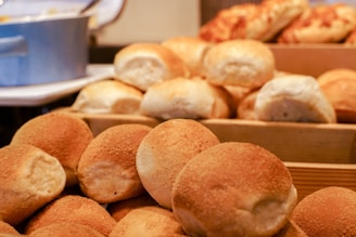 brown bread on white tray