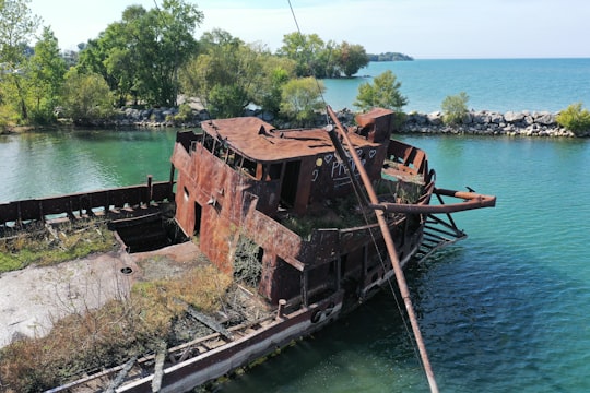 brown and black ship on body of water during daytime in St. Catharines Canada