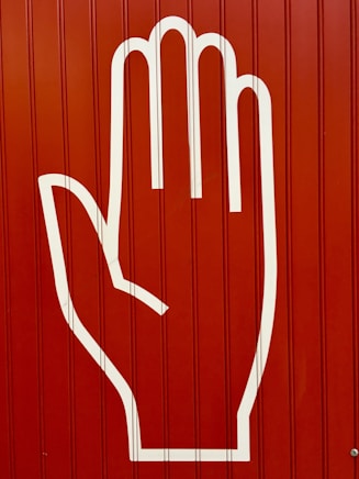 red and white love text