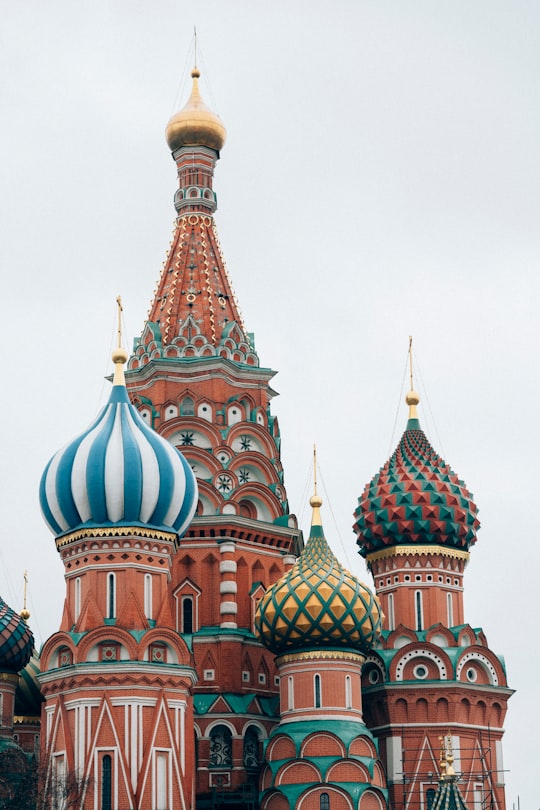 brown and green concrete building in Saint Basil's Cathedral Russia