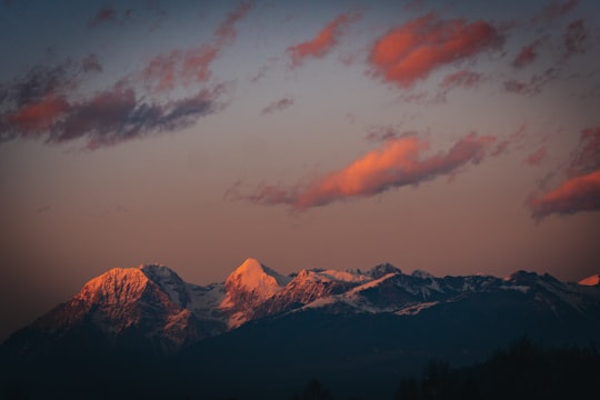 brown and white mountains under cloudy sky during daytime in Ljubljana Slovenia