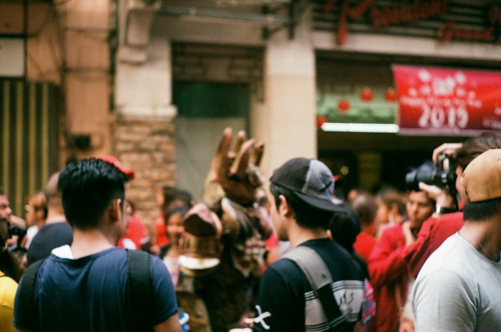 people in a street during daytime